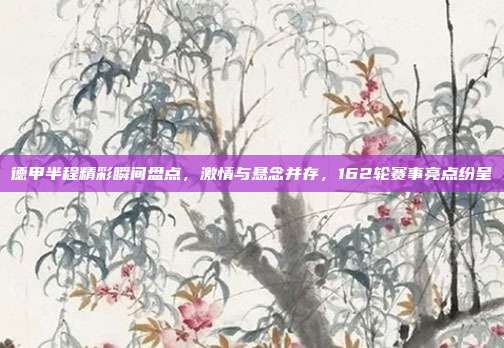 德甲半程精彩瞬间盘点，激情与悬念并存，162轮赛事亮点纷呈