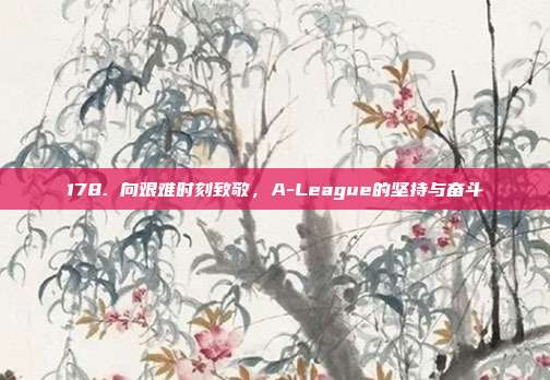 178. 向艰难时刻致敬，A-League的坚持与奋斗